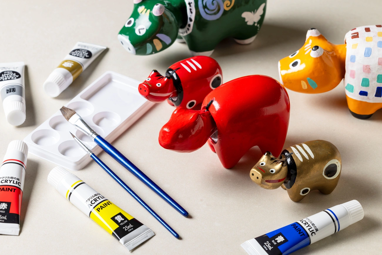 ローカルディスカバリー／赤べこ絵付け体験